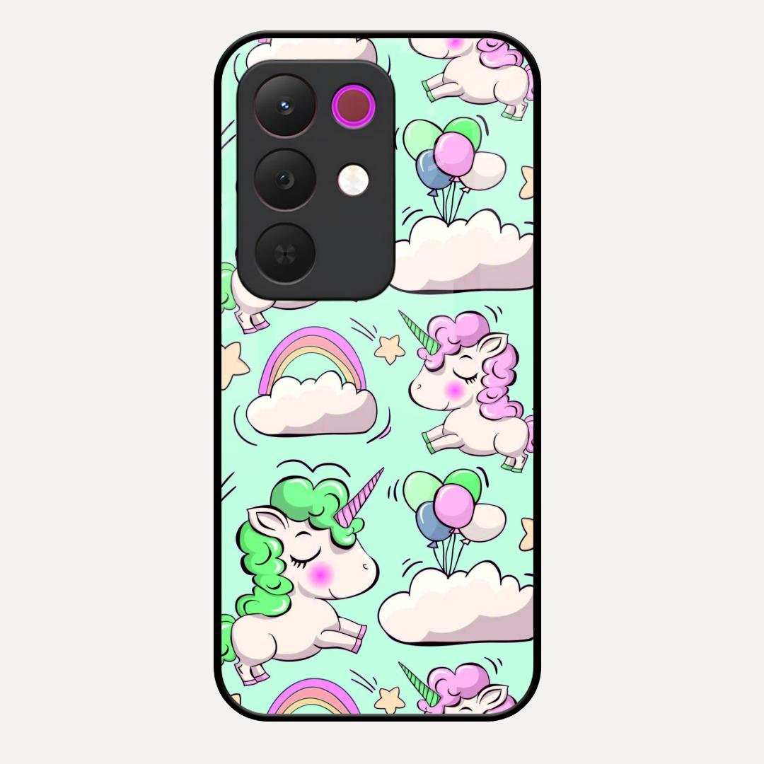 Unicorn Print Glossy Metal Case Cover For Realme C85 5G