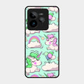 Unicorn Print Glossy Metal Case Cover For Realme Gt 7 Pro