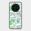 Unicorn Print Glossy Metal Case Cover For Realme Narzo 70 5G
