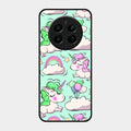 Unicorn Print Glossy Metal Case Cover For Realme Narzo 70 Pro 5G
