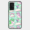 Unicorn Print Glossy Metal Case Cover For Redmi 11 Prime 4G