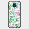 Unicorn Print Glossy Metal Case Cover For Redmi Note 10 Lite