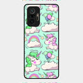 Unicorn Print Glossy Metal Case Cover For Redmi Note 10 Pro