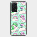 Unicorn Print Glossy Metal Case Cover For Redmi Note 11 Pro Plus 5G