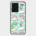 Unicorn Print Glossy Metal Case Cover For Redmi Note 13 Pro Plus 5G