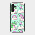 Unicorn Print Glossy Metal Case Cover For Samsung Galaxy A16 5G