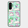 Unicorn Print Glossy Metal Case Cover For Samsung Galaxy A26 5G