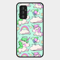 Unicorn Print Glossy Metal Case Cover For Samsung Galaxy F23 5G
