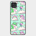 Unicorn Print Glossy Metal Case Cover For Samsung Galaxy F42 5G