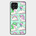Unicorn Print Glossy Metal Case Cover For Samsung Galaxy M53 5G