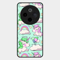 Unicorn Print Glossy Metal Case Cover For Vivo T4 5G