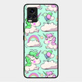 Unicorn Print Glossy Metal Case Cover For Vivo V20 Pro 5G