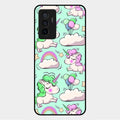Unicorn Print Glossy Metal Case Cover For Vivo V23E 5G
