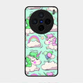 Unicorn Print Glossy Metal Case Cover For Vivo X200 5G