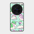 Unicorn Print Glossy Metal Case Cover For Vivo X200 Pro 5G
