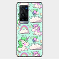 Unicorn Print Glossy Metal Case Cover For Vivo X60 Pro Plus 5G