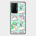 Unicorn Print Glossy Metal Case Cover For Vivo X70 Pro 5G