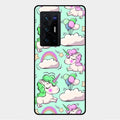 Unicorn Print Glossy Metal Case Cover For Vivo X70 Pro Plus 5G