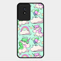 Unicorn Print Glossy Metal Case Cover For Vivo Y02T