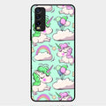 Unicorn Print Glossy Metal Case Cover For Vivo Y12G