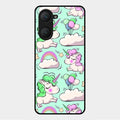 Unicorn Print Glossy Metal Case Cover For Vivo Y18E