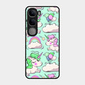 Unicorn Print Glossy Metal Case Cover For Vivo Y300 5G