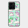 Unicorn Print Glossy Metal Case Cover For Vivo Y35