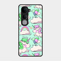 Unicorn Print Glossy Metal Case Cover For Vivo Y400 Pro 5G
