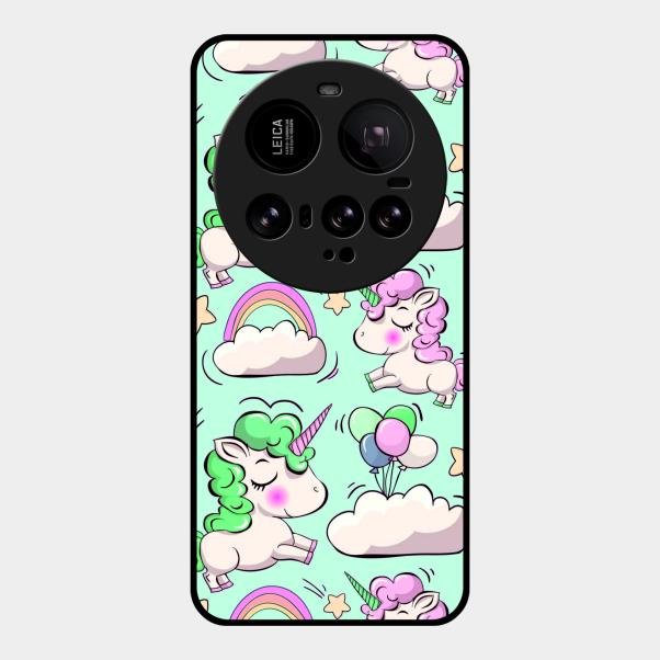 Unicorn Print Glossy Metal Case Cover For Xiaomi 15 Ultra 5G