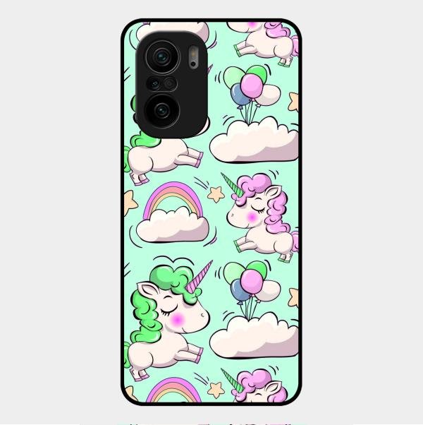 Unicorn Print Glossy Metal Case Cover For Xiaomi Mi 11X 5G