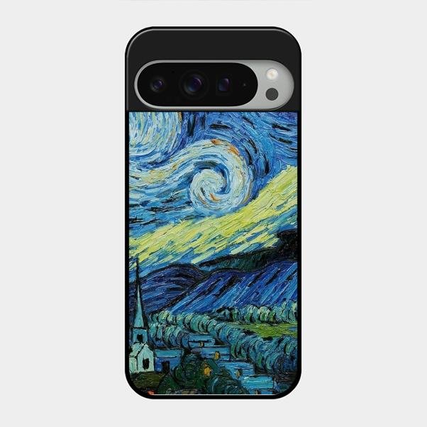 Van Gogh Art Glass Case Cover For Google Pixel 9 Pro Xl