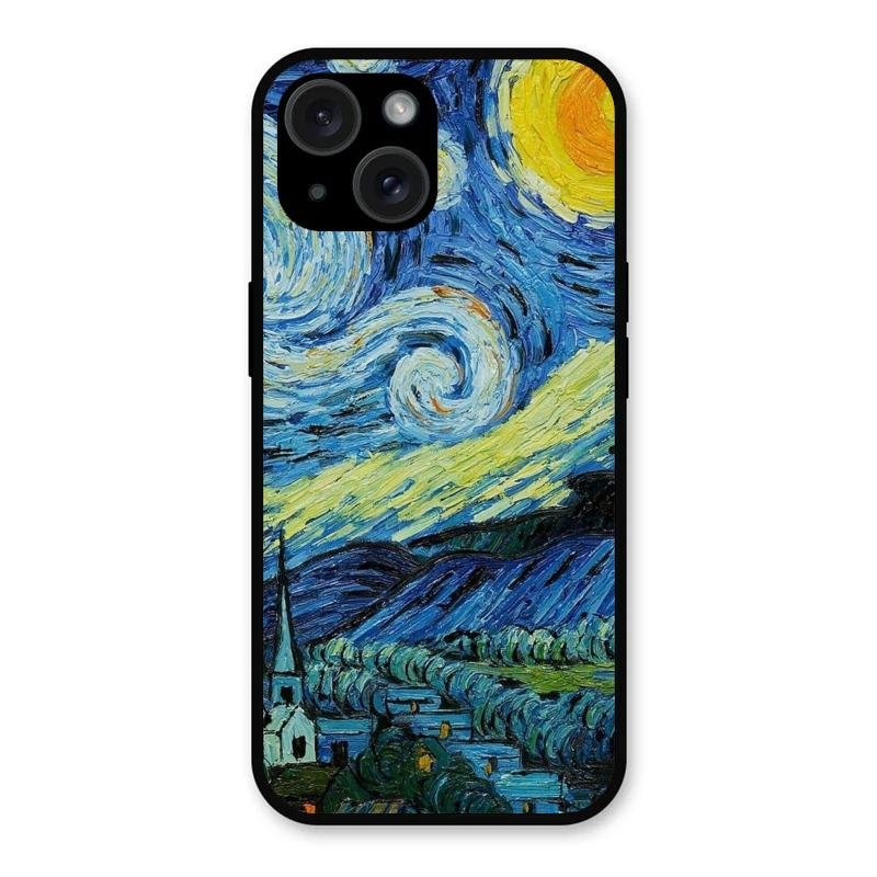 Van Gogh Art Glass Case Cover For iPhone 15
