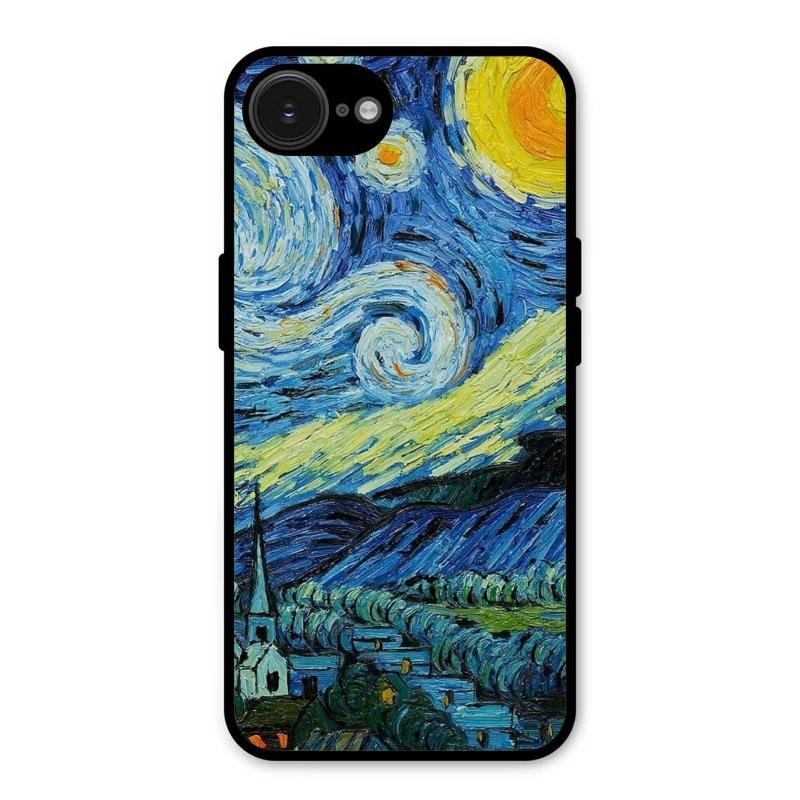 Van Gogh Art Glass Case Cover For iPhone 16e