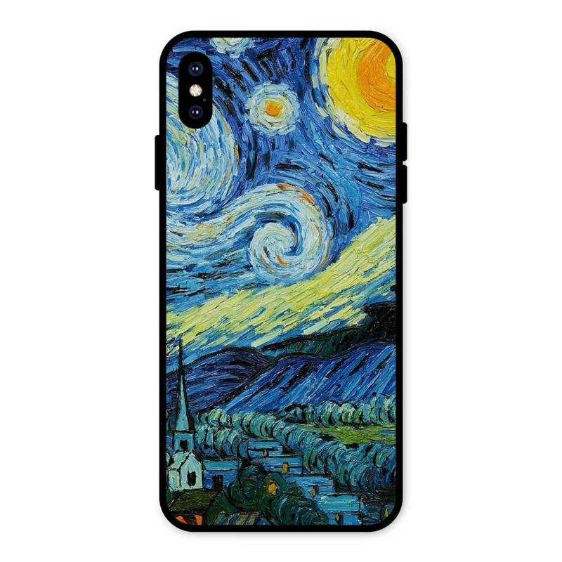 Van Gogh Art Glass Case Cover For iPhone XS Max