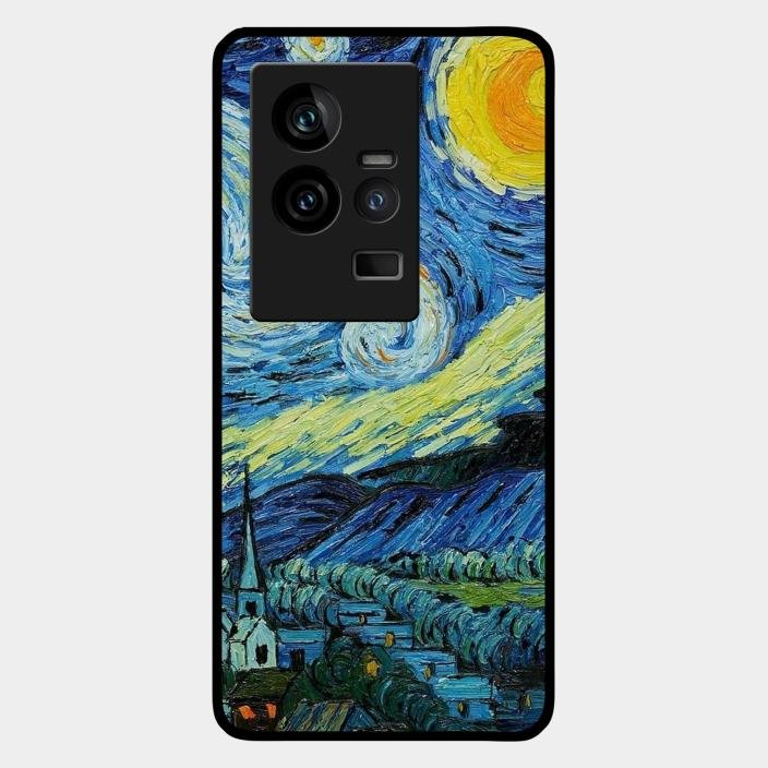 Van Gogh Art Glass Case Cover For iQOO - ShopOnCliQ