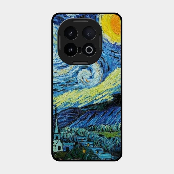 Van Gogh Art Glass Case Cover For iQOO - ShopOnCliQ