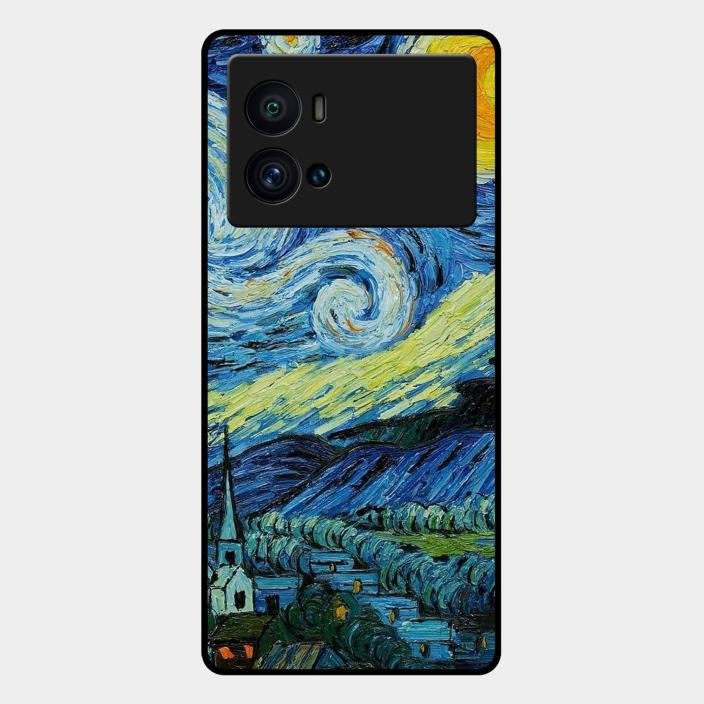 Van Gogh Art Glass Case Cover For Iqoo 9 Pro 5G