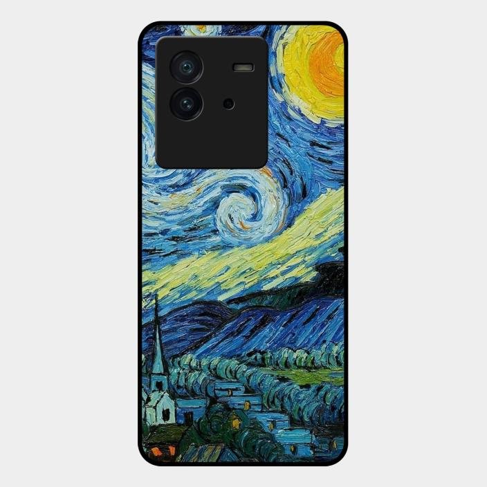 Van Gogh Art Glass Case Cover For iQOO - ShopOnCliQ