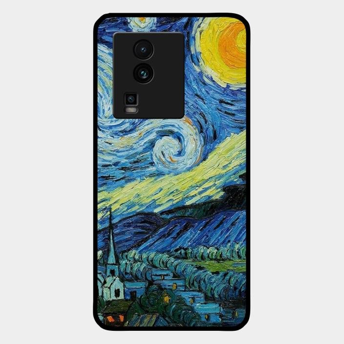 Van Gogh Art Glass Case Cover For iQOO - ShopOnCliQ