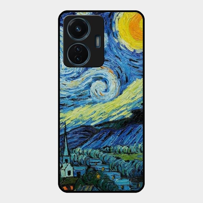 Van Gogh Art Glass Case Cover For iQOO - ShopOnCliQ