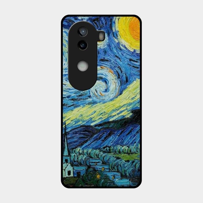 Van Gogh Art Glass Case Cover For iQOO - ShopOnCliQ