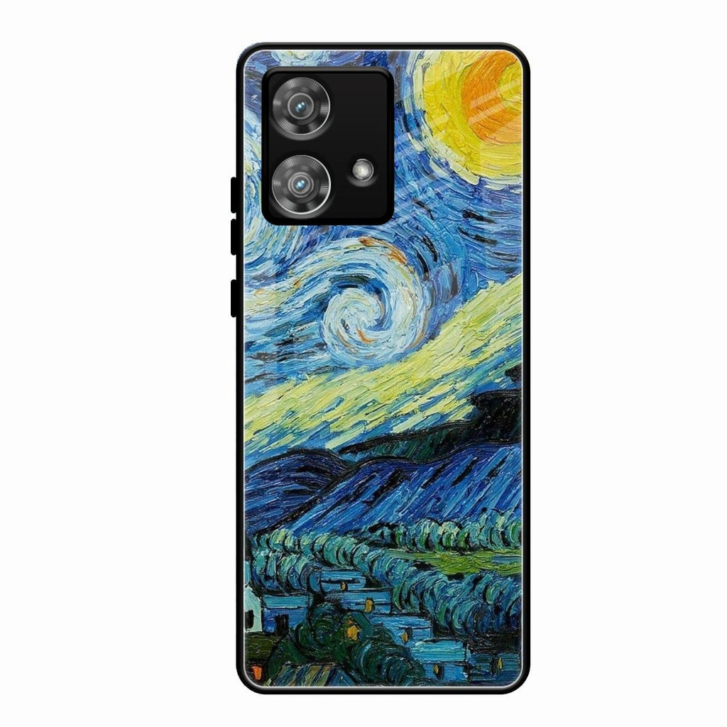 Van Gogh Art Glass Case Cover For Motorola Edge 40 5G