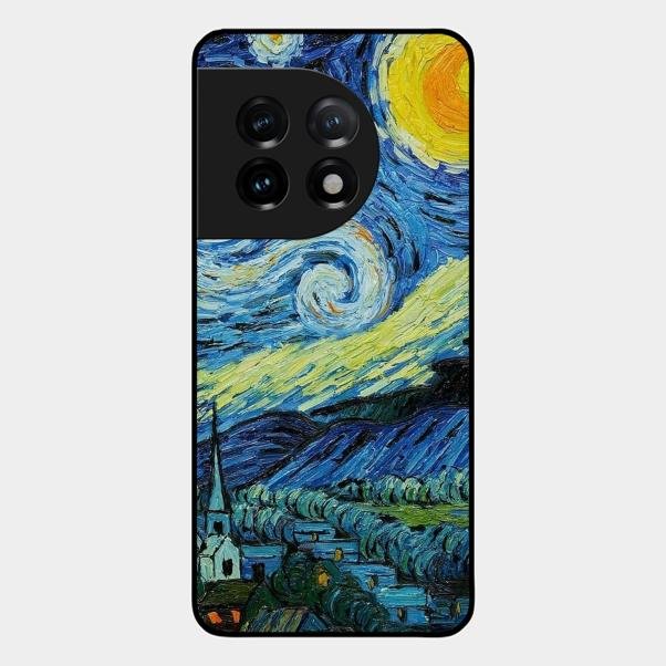 Van Gogh Art Glass Case Cover For Oneplus - ShopOnCliQ