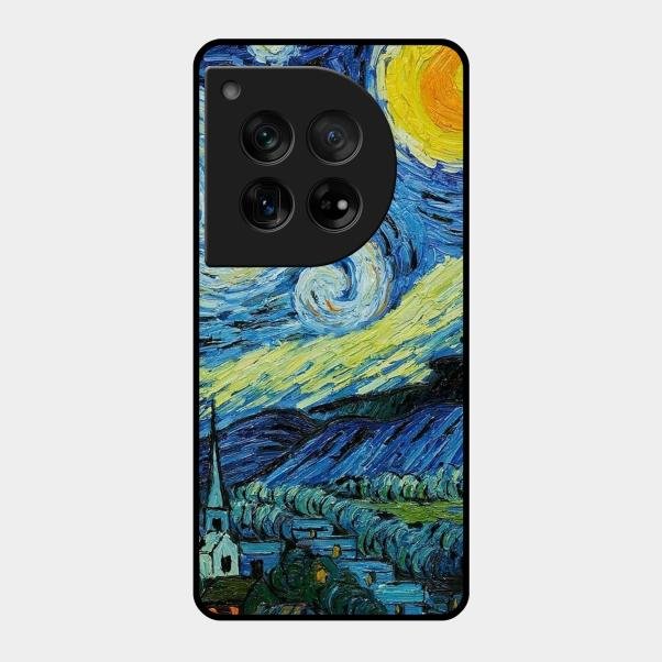 Van Gogh Art Glass Case Cover For Oneplus 12 5G