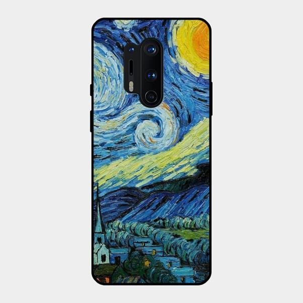 Van Gogh Art Glass Case Cover For Oneplus 8 Pro