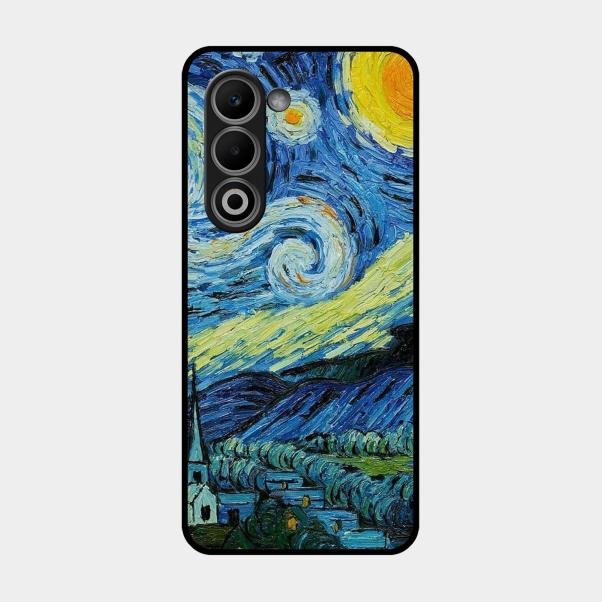 Van Gogh Art Glass Case Cover For Oppo - ShopOnCliQ