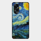 Van Gogh Art Glass Case Cover For Oppo A58
