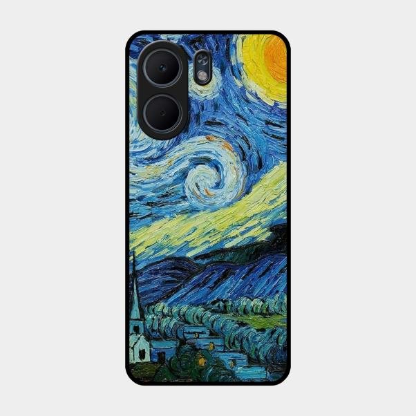 Van Gogh Art Glass Case Cover For Oppo - ShopOnCliQ