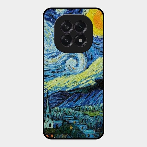 Van Gogh Art Glass Case Cover For Oppo - ShopOnCliQ
