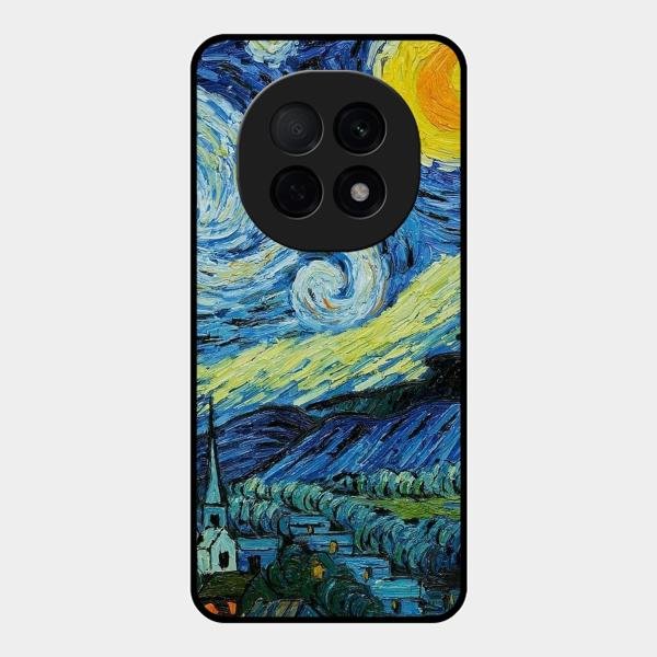 Van Gogh Art Glass Case Cover For Oppo - ShopOnCliQ